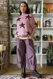 Big Softie Star Short Sleeve Knit Dusky Rose